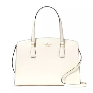 New Kate Spade Perry Medium Satchel Saffiano Leather Meringue
